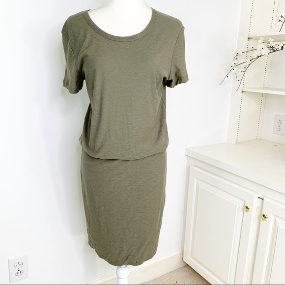 James Perse Short Sleeve Blouson T-Shirt Dress L - Picture 6 of 15
